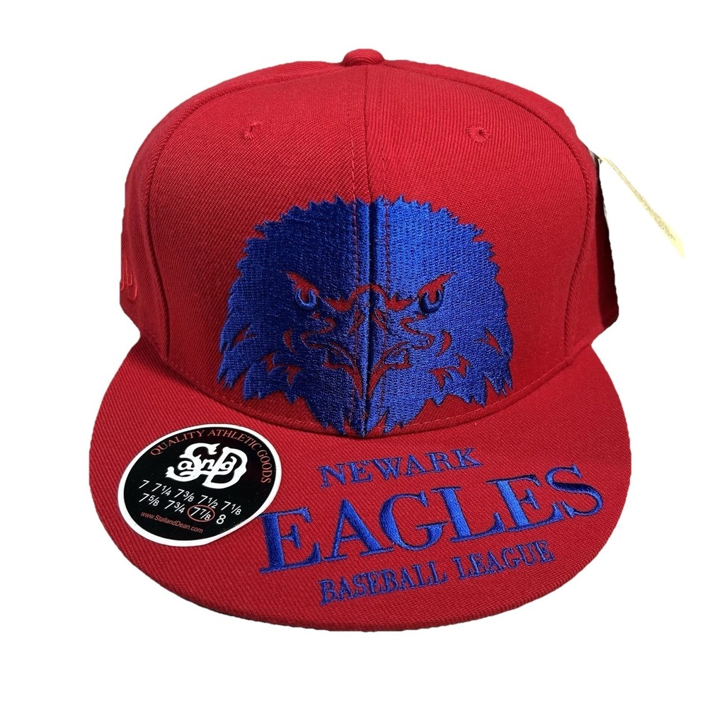 Stall & Dean Newark Eagles Hat Negro League Embroidered Baseball Fitted 7 7/8